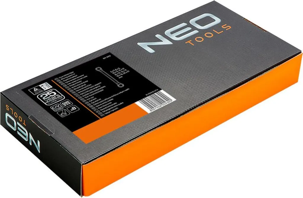 Set de 8 Clés Coudées pour Mécanique Auto 6-22 mm NEO TOOLS Insert