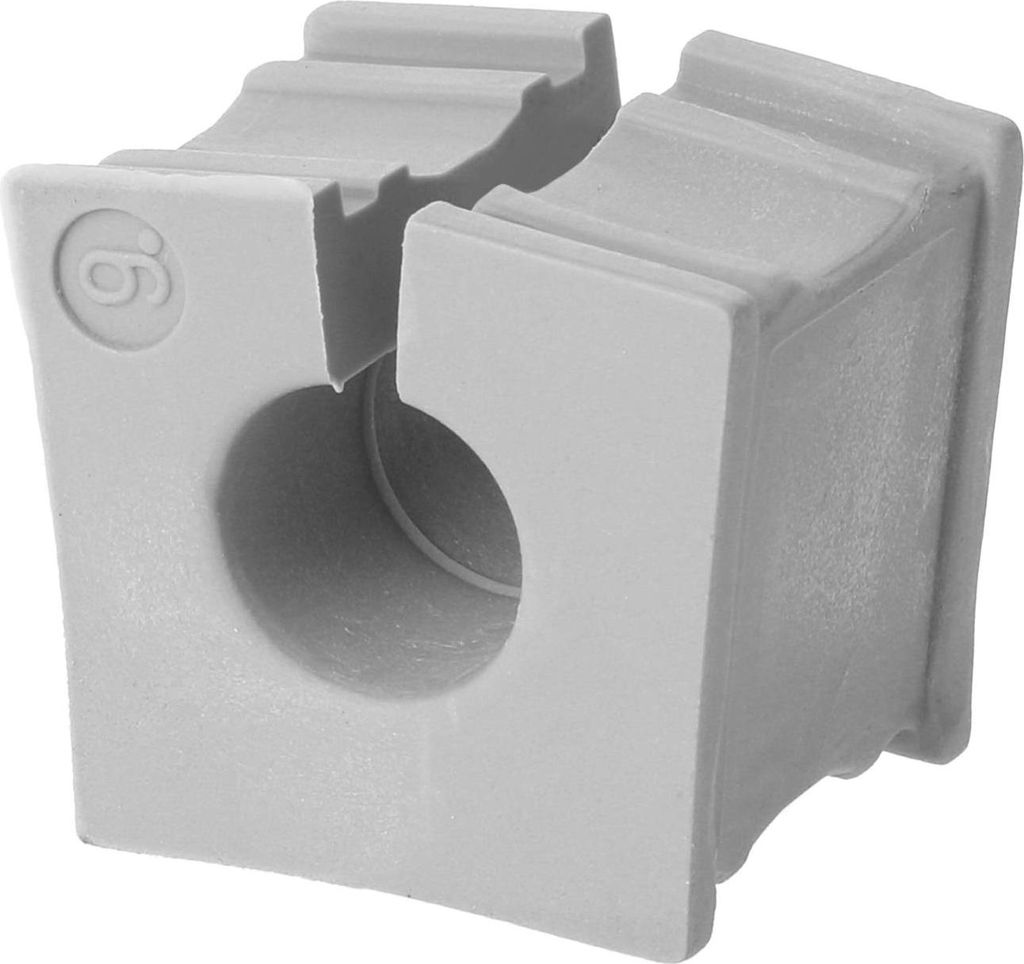 icotek Kabeltülle klein Klemmbereich 9,0mm - 10,0mm Temperaturbereich -40°C bis 90°C Farbe grau - 1 Stück