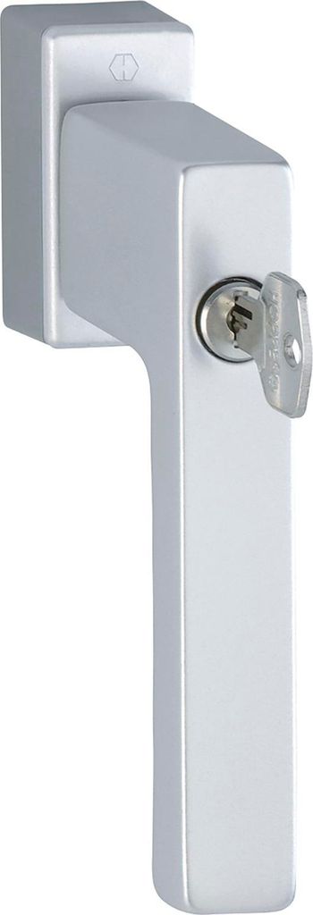 HOPPE Fenstergriff TOULON Sperrzylinder Secustik, VK 32-42 mm, silber eloxiert