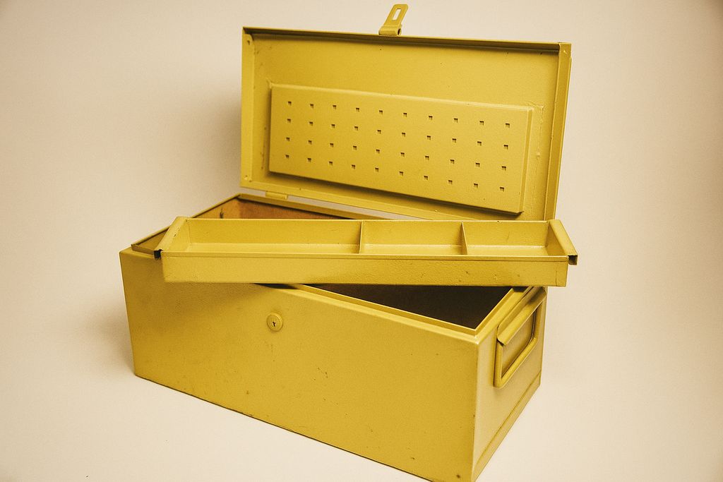 Stahlblech-Montagekoffer 830x440x340 Werkzeugkoffer Werkzeugbox Baustellenkoffer