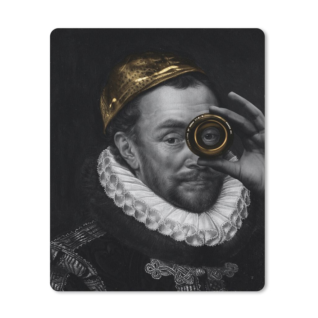 MuchoWow Mauspad Mousepad Wilhelm von Oranien - Adriaen Thomasz - Gold 30x40 cm - Mousepads - Maus Mat - Pad - Mausunterlage - Mausmatten