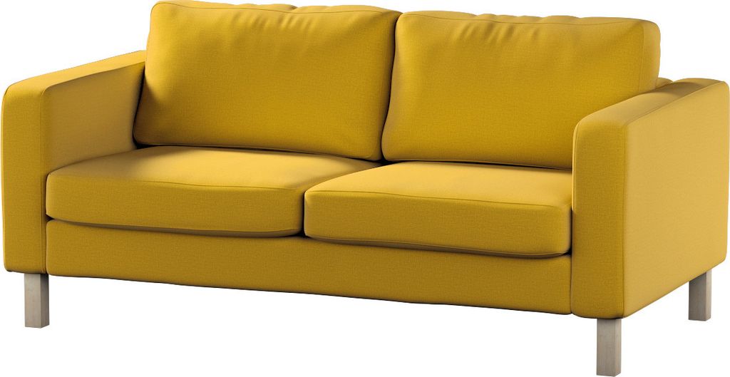 Dekoria Bezug für Karlstad 2-Sitzer Sofa nicht ausklappbar, honiggelb, Sofahusse, Karlstad 2-Sitzer