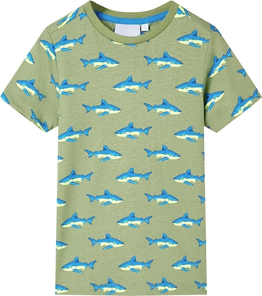 Kinder-T-Shirt Helles Khaki 140