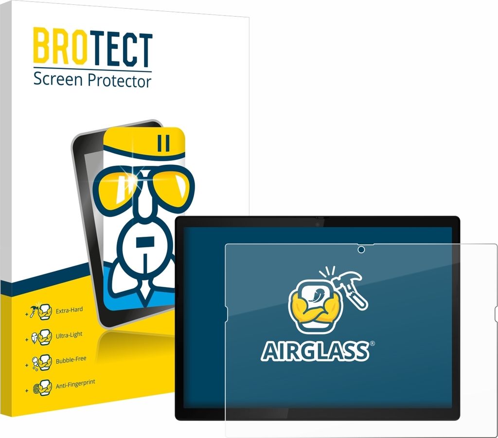 BROTECT Schutzglas für Lenovo ThinkPad X12 Detachable Gen 2 Schutzfolie Panzer Folie Glas Display Schutz klar