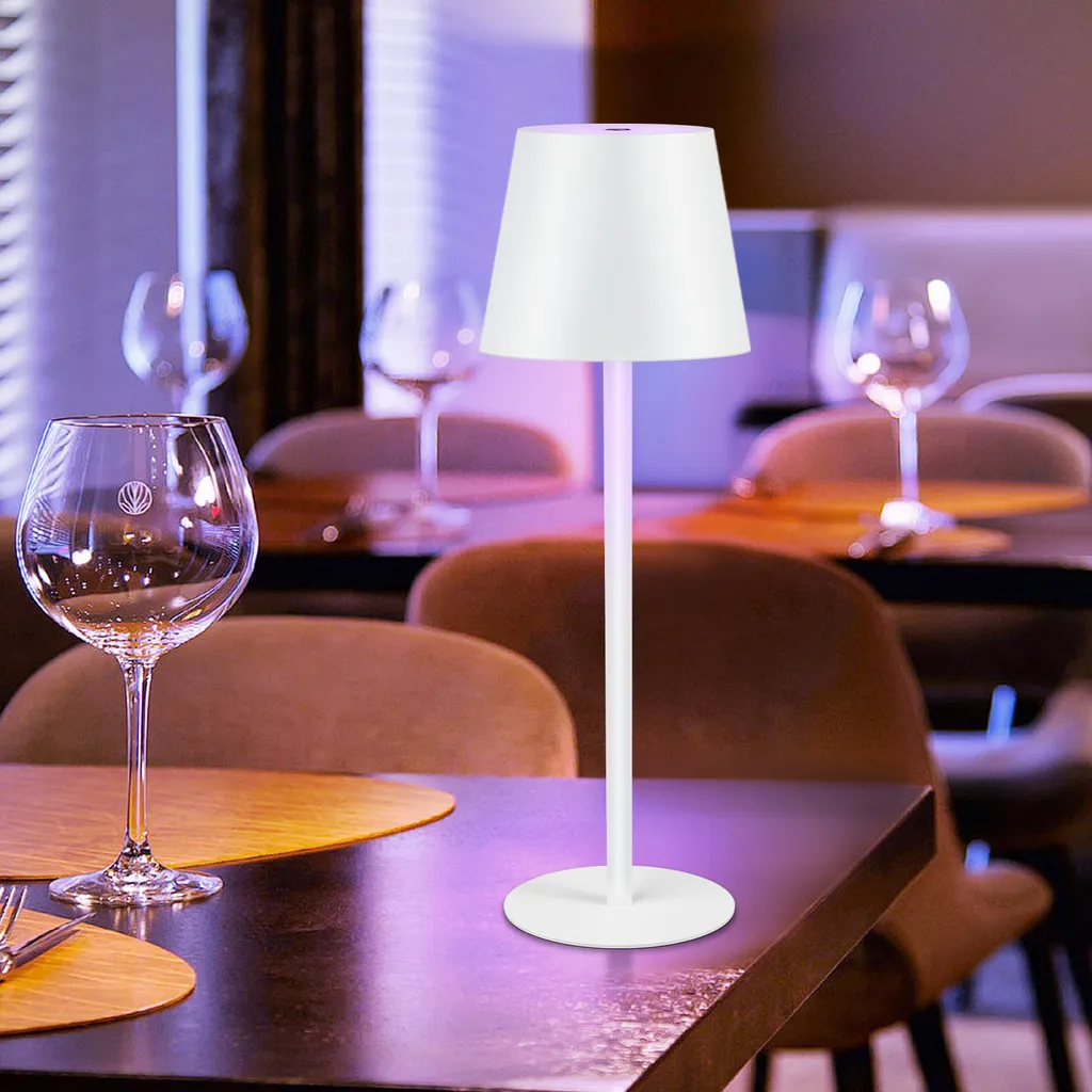 ZMH Lampada da Tavolo LED Ricaricabile: Set 2 Pezzi Touch per Comodino - 10