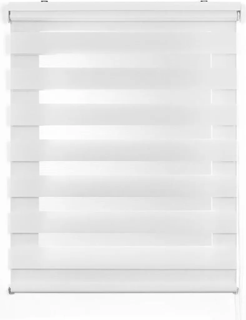 Store Enrouleur Jour Nuit 60x180 cm - Rideau Voilage Double Transparent