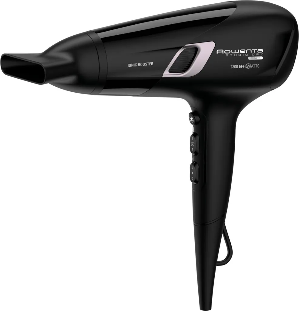 Sèche-Cheveux Rowenta Studio Dry CV5820 Noir - Séchage Rapide Effiwatts