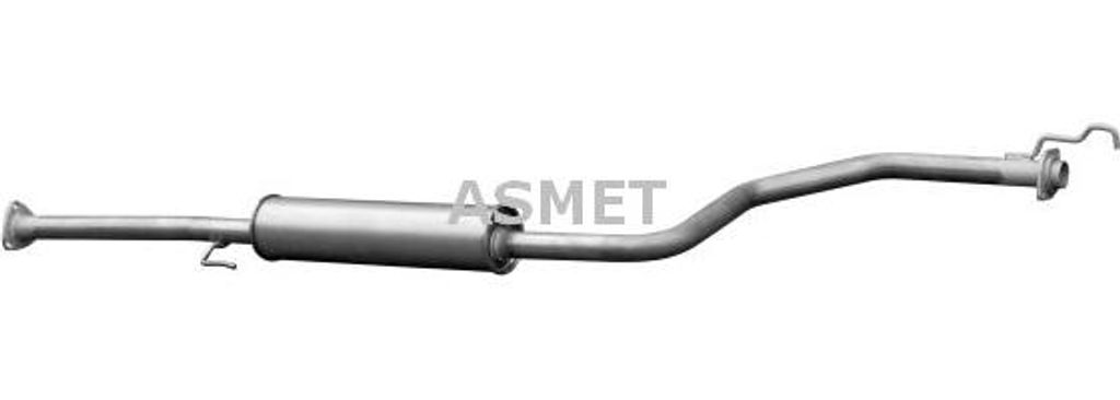 ASMET 13023 Mittelschalldämpfer OE 18220ST3E60 kompatibel mit Civic