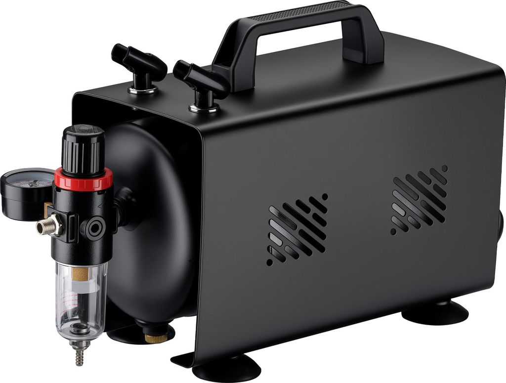 Sprężarka do aerografu Wiltec AS18TB 1/6 KM, sprężarka Zdjęcie produktu 