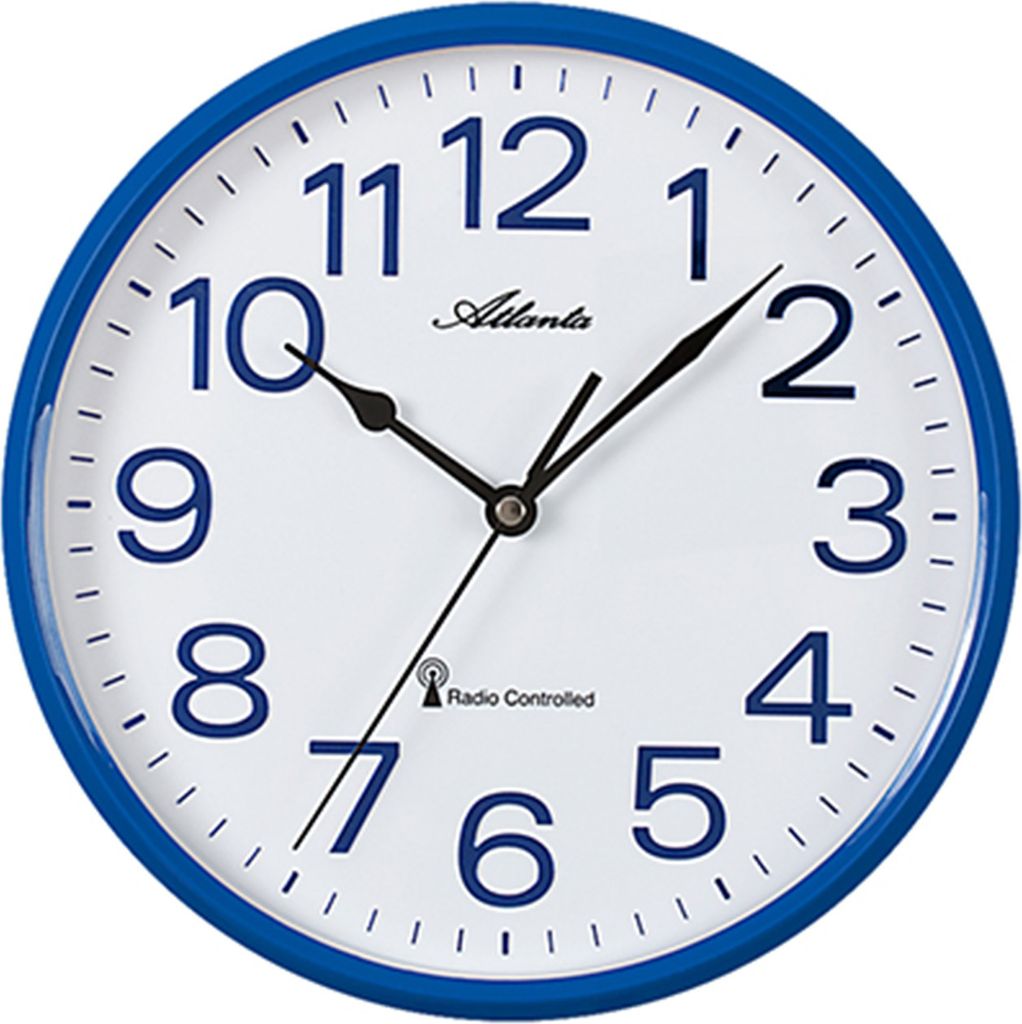 Atlanta Wanduhr, Funk, Ø 25,5 cm, 4378-5 Produktbild 