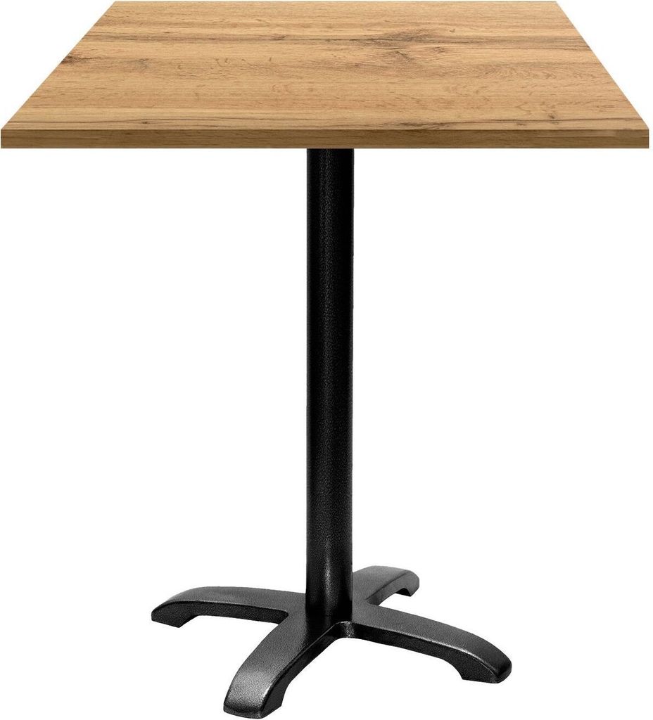 Stehtisch 70 x 70 cm – Modell Bazila-Rüstungseiche