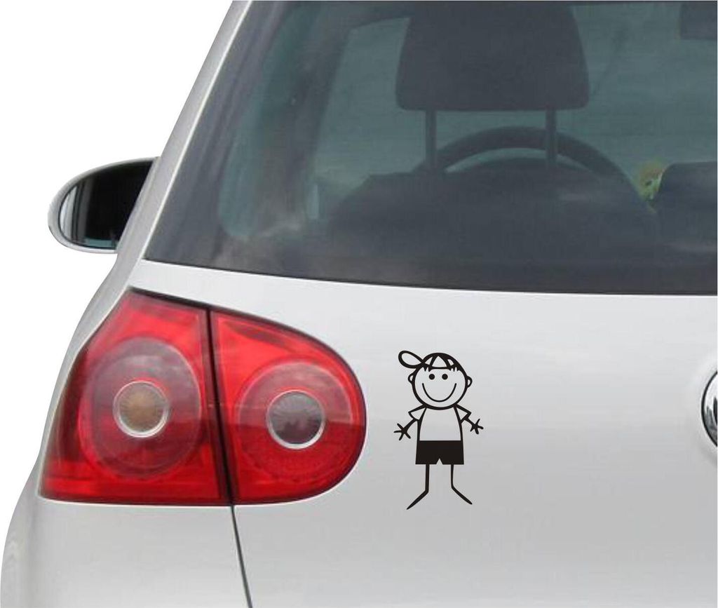 Aufkleber / Autoaufkleber - JDM - Die cut - Boy Decal Auto Fenster Laptop - Folie Sticker - schwarz - 81mmx149mm