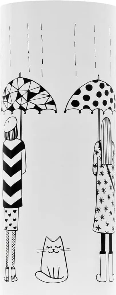Porte-parapluie Blanc Décoratif pour Organiser votre Hall d'Entrée Chic