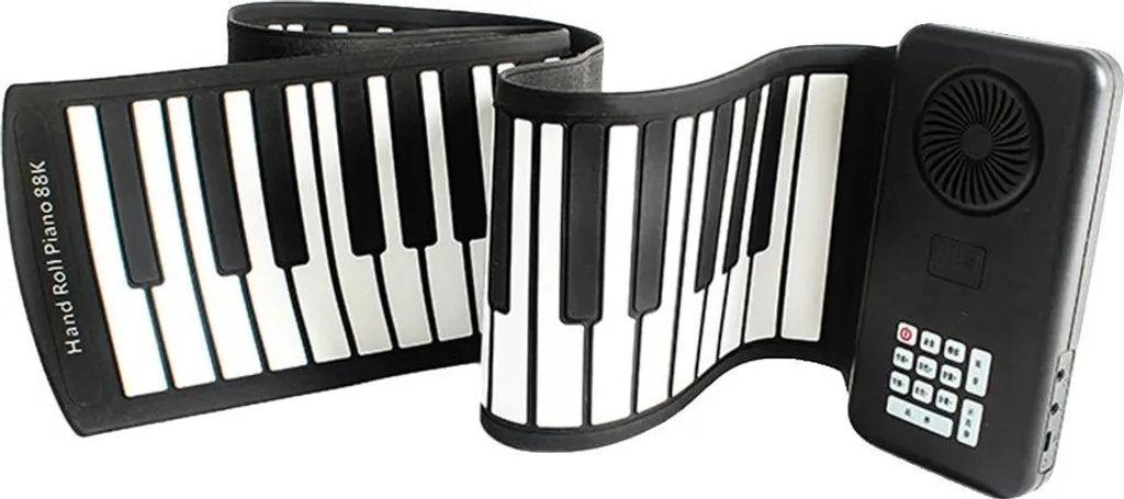 Piano Portable 88 Touches en Silicone Écologique avec Haut-Parleur