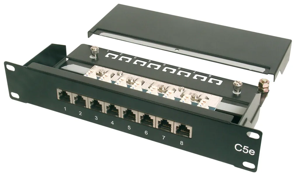 Organisateur Réseau 12 Ports RJ45 pour Baie 10 Pouces Digitus Cat.5e 1U