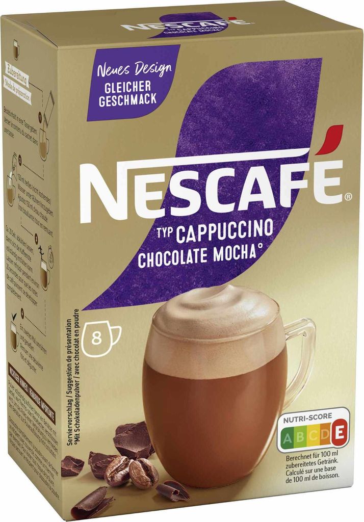 Nescafe Gold Typ Cappuccino Chocolate (8 x 18 g) Produktbild 