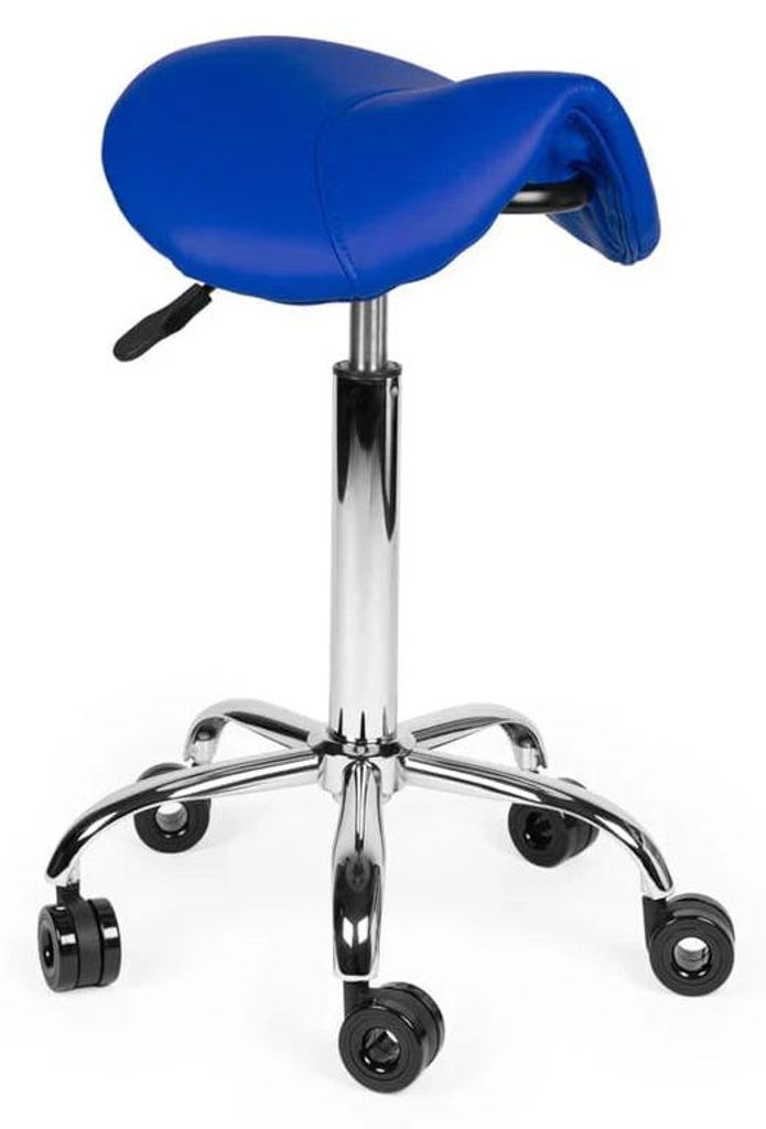 Friseurhocker Blau Auf Räder