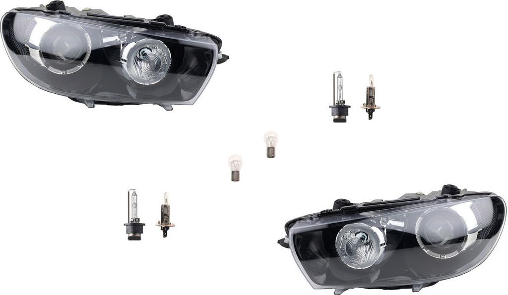 Johns, Scheinwerfer Halogen HSW passend für VW Scirocco 137 08-14 Leuchtmittel Satz L R 1K8941753B 1K8941754B