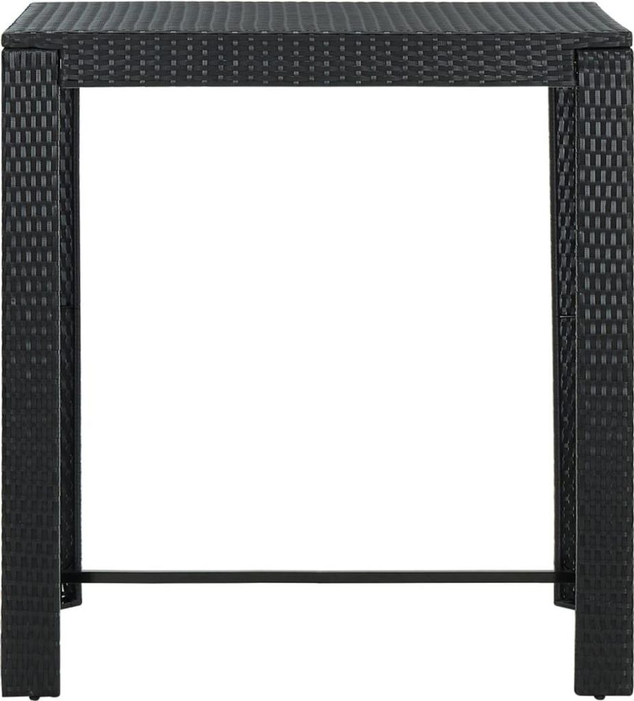 vidaXL Zahradní barový stůl černý 100x60,5x110,5 cm Poly Obrázek produktu 
