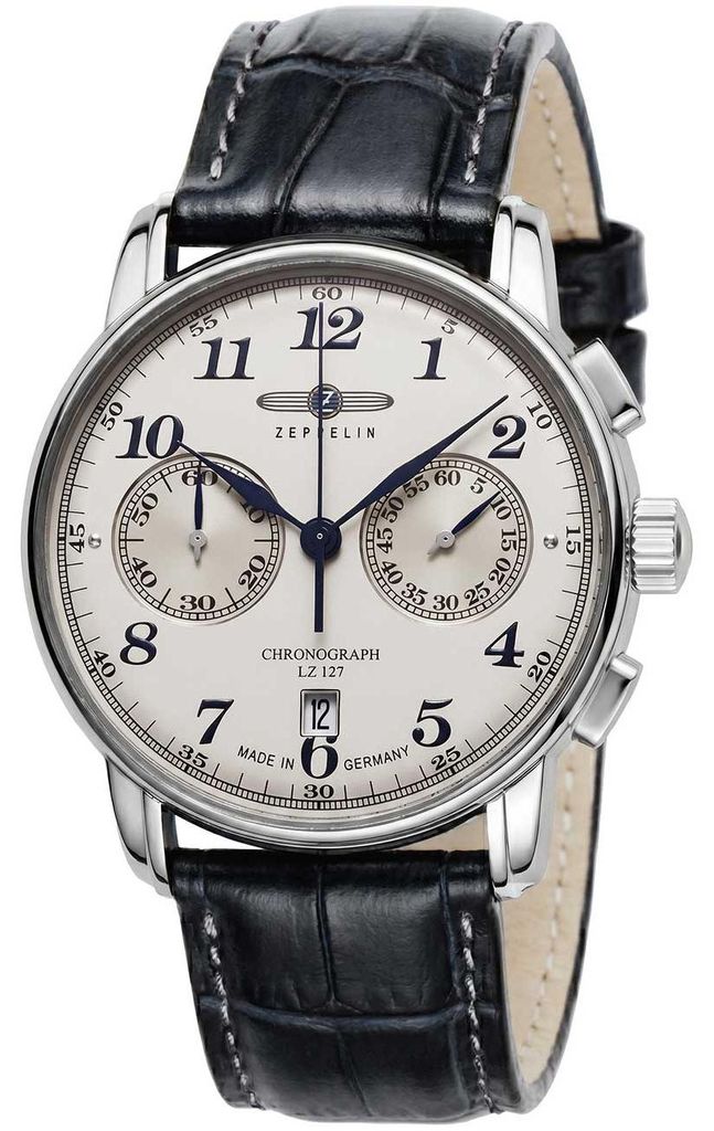 Montre pour homme, chronographe avec cadran beige et Image du produit 