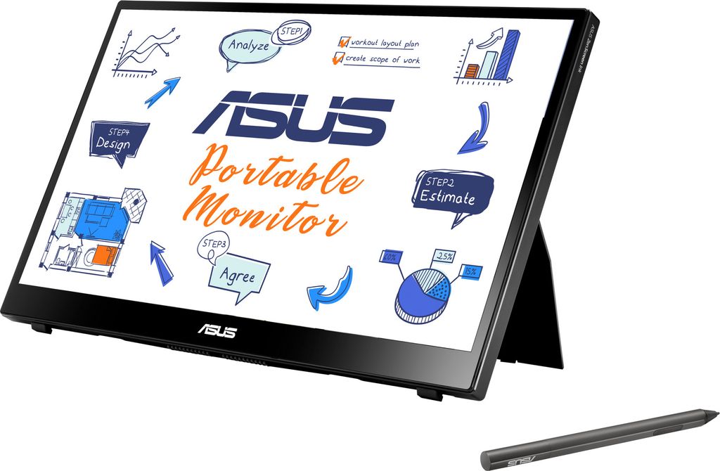 ASUS MB14AHD, 35,6 cm (14"), 1920 x 1080 Pixel, Full HD, Produktbild 