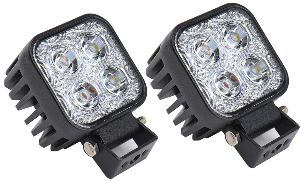 2x schwarze 4,5-Zoll Typ 1 LED-Optiken für Zusatzscheinwerfer