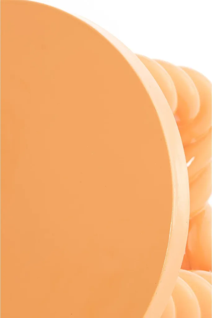 Table d'appoint Vallejo orange clair Ø46cm Light & Living pour salon - 4