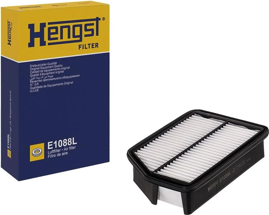 Filtre à air HENGST E1088L : performance durable et débit d'air élevé