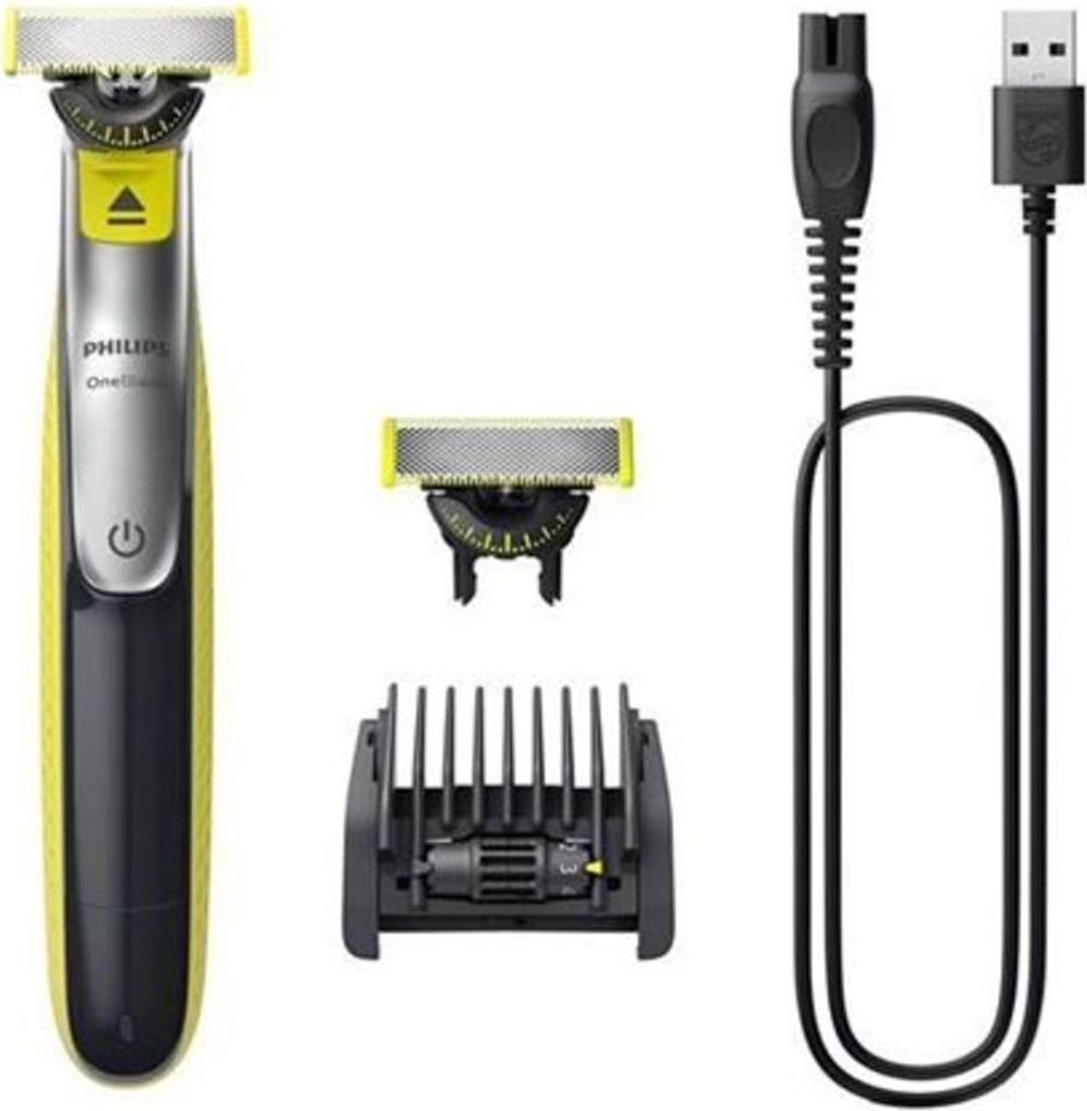 Philips OneBlade 360 QP2734/20 Face, Folienschaber, Anthrazit, Limette, Contour-following technology; Dual protection system; 360 Blade, Replace ev...