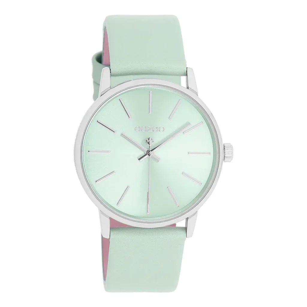 Regalo Donna Perfetto: Oozoo Orologio Blu Chiaro UOC11369 Pelle