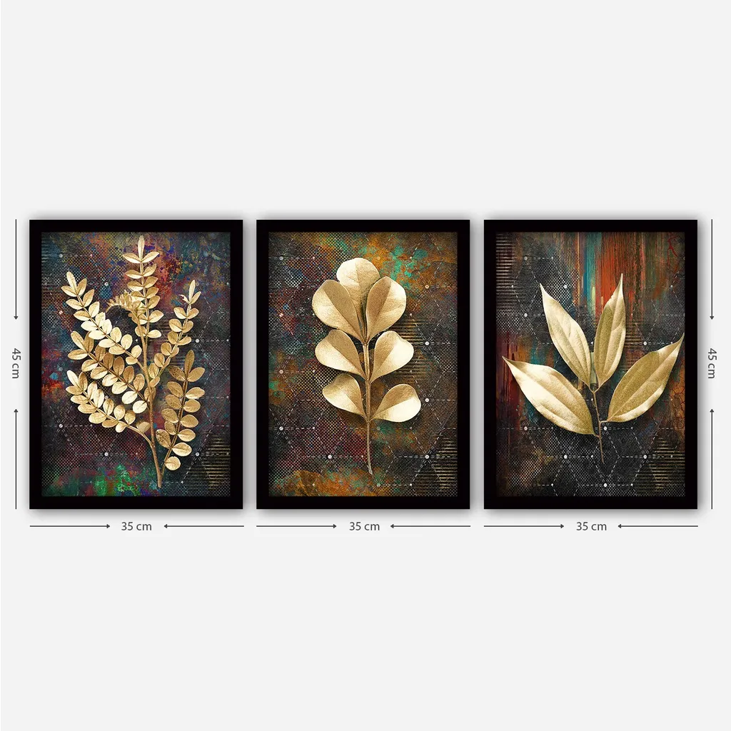 Tableau Décoratif en Bois MDF Multicolore 35x45 cm Design Moderne - 2