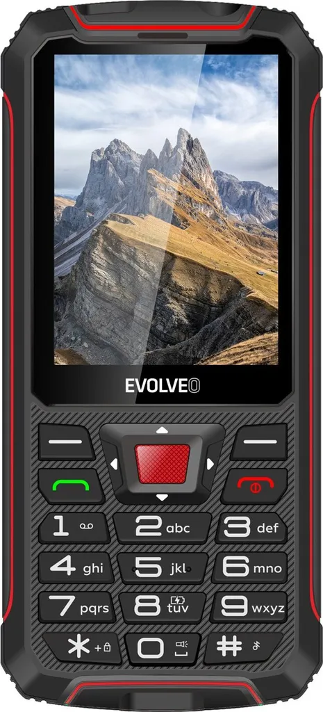 Téléphone Portable Incassable Evolveo Strongphone W4 Mobile Etanche Rouge
