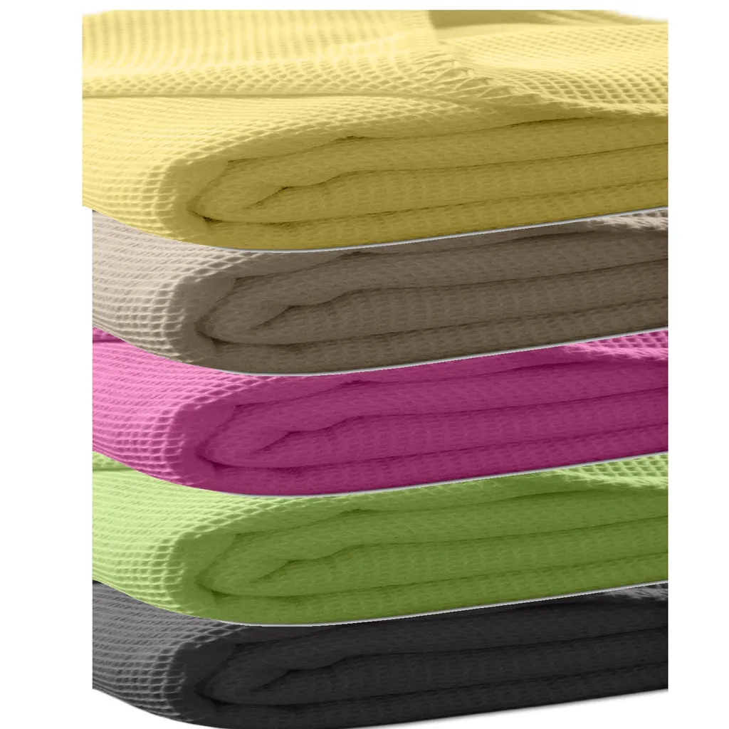 Couverture été la Diva pour nuits fraîches en piqué de coton doux 240x260
