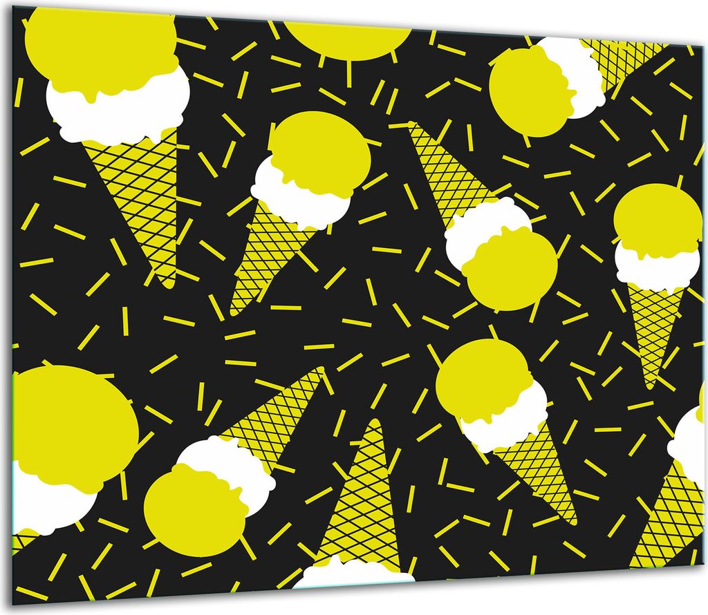 Herdabdeckplatten Glaskeramikkochfeld-Abdeckung Spritzschutz Glas 60x52cm Pop Art