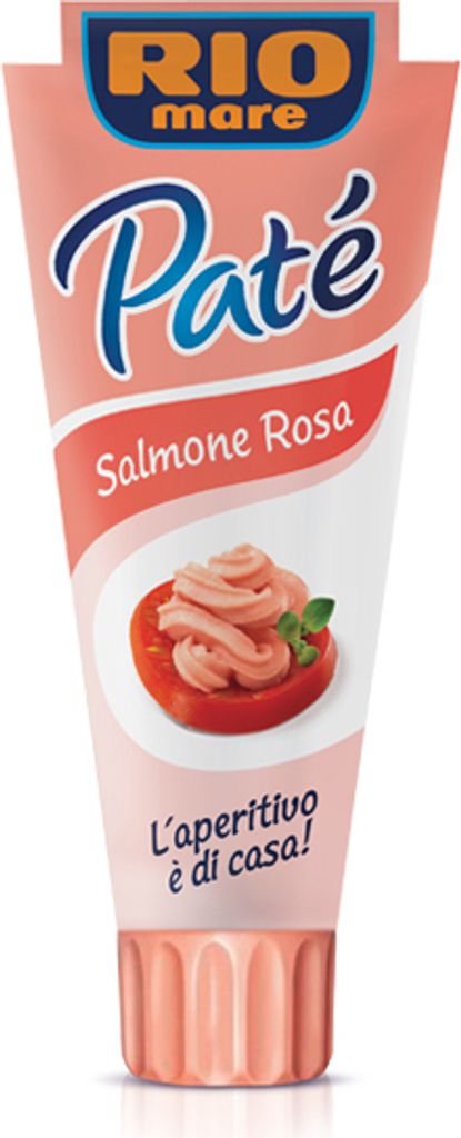 A tube of Rio Mare Paté Salmone Rosa.