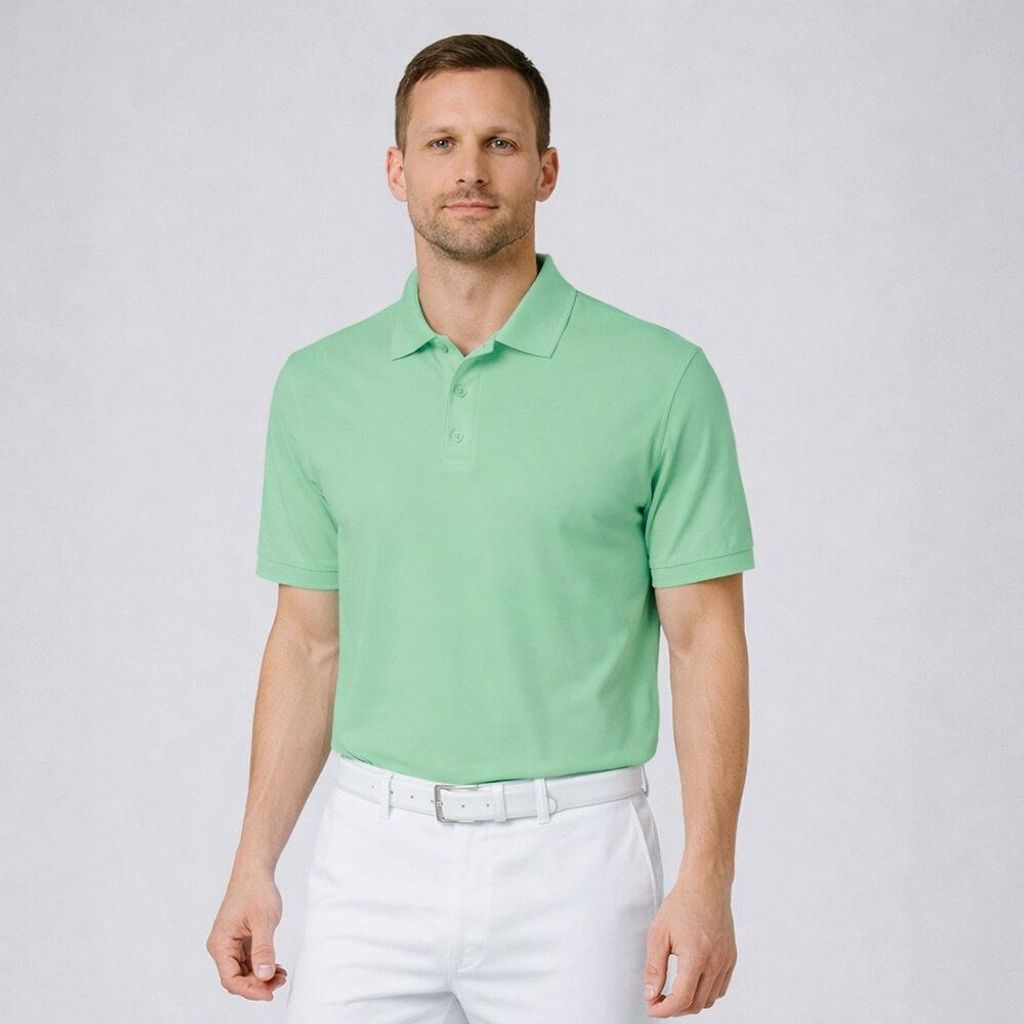 Herren Poloshirt mint Gr. M : M : mint : 100% Baumwolle Produktbild 