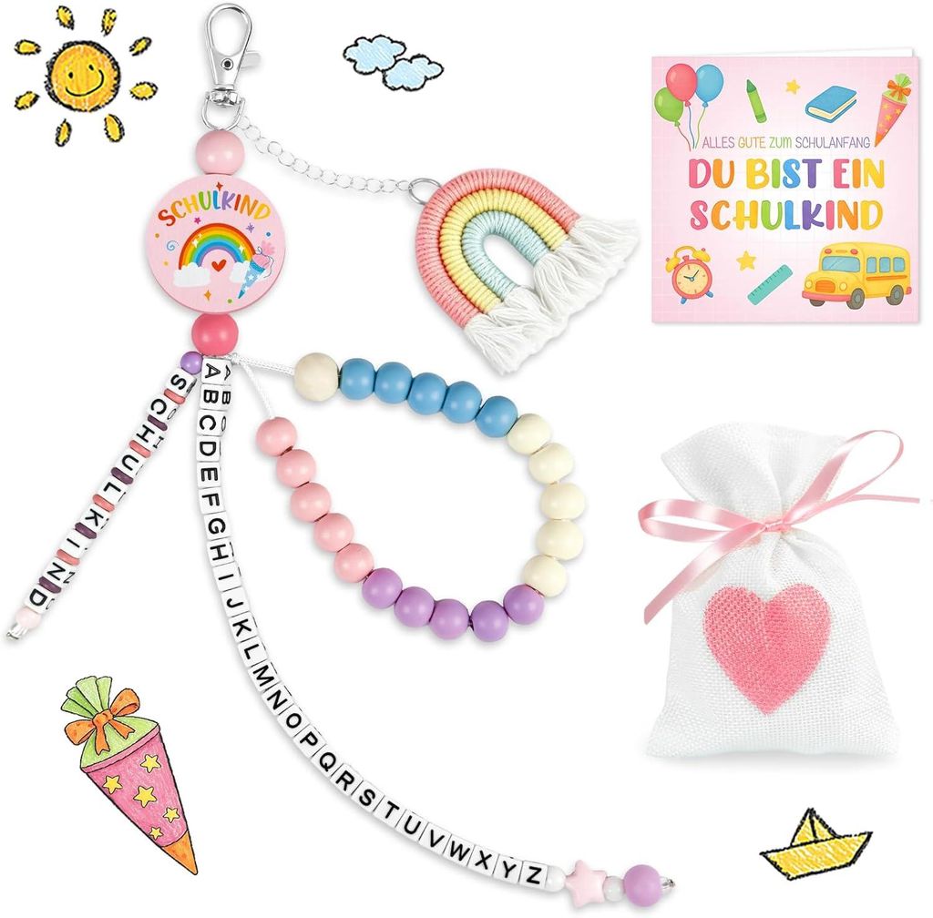 Sac à dos pour la rentrée scolaire, contenu pour filles, Image du produit 
