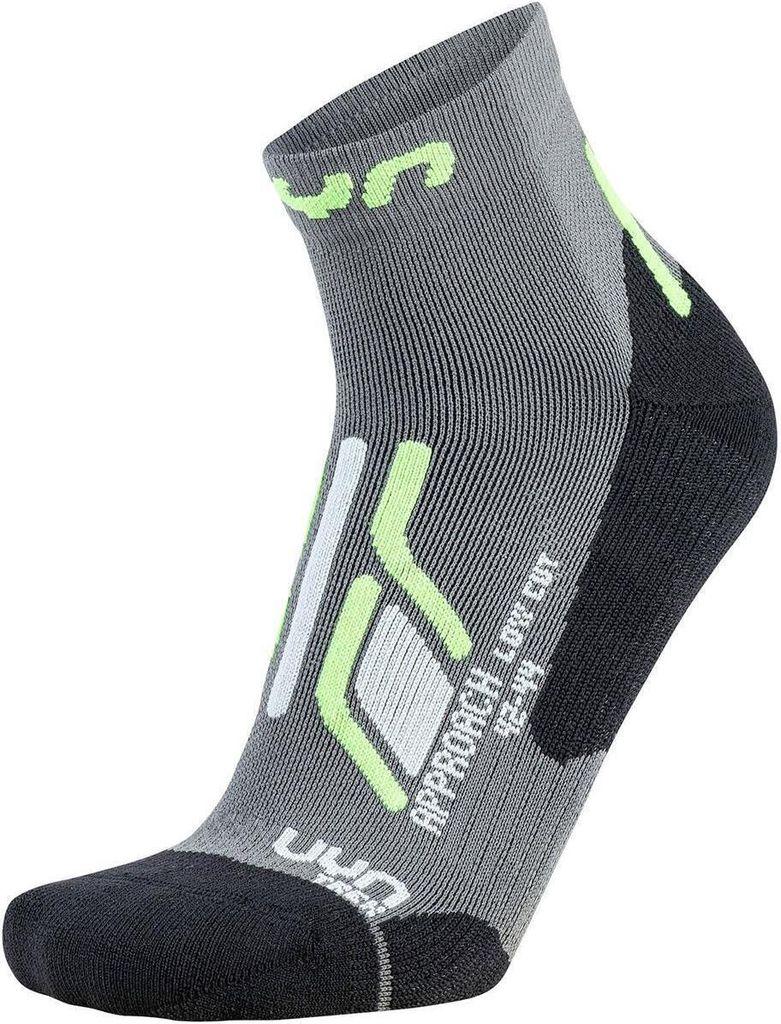 UYN Trekking Approach Low Cut Herren grau/grün Wandersocken EU 42/44