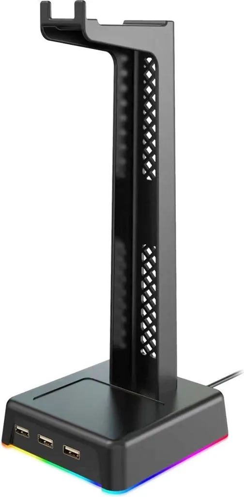 Recensione Supporto Cuffie Vakoss ST-1545 con Hub USB 3 Porte e RGB