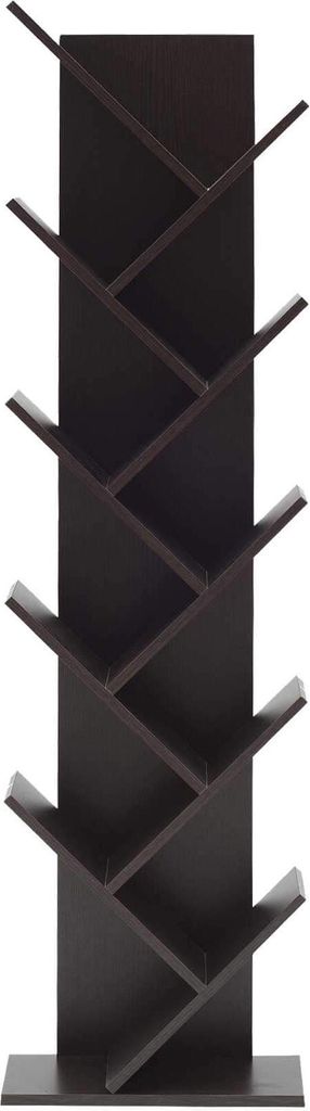 Rebecca Mobili Bücherregal mit 10 Fächern aus MDF, braun