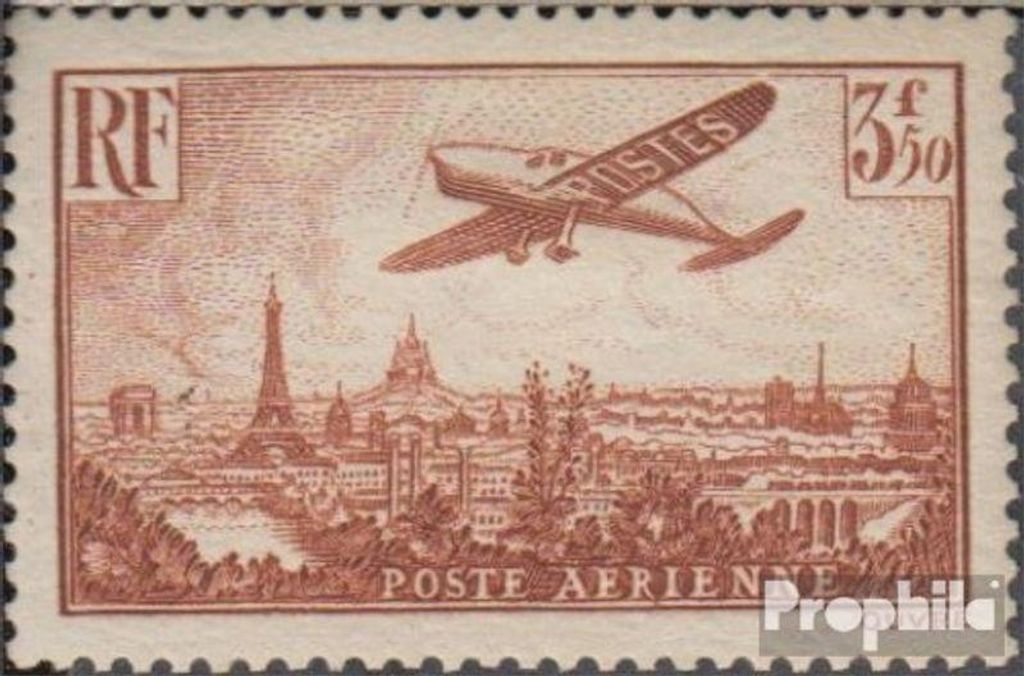 Briefmarken Frankreich 1936 Mi 310 gestempelt Flugzeug