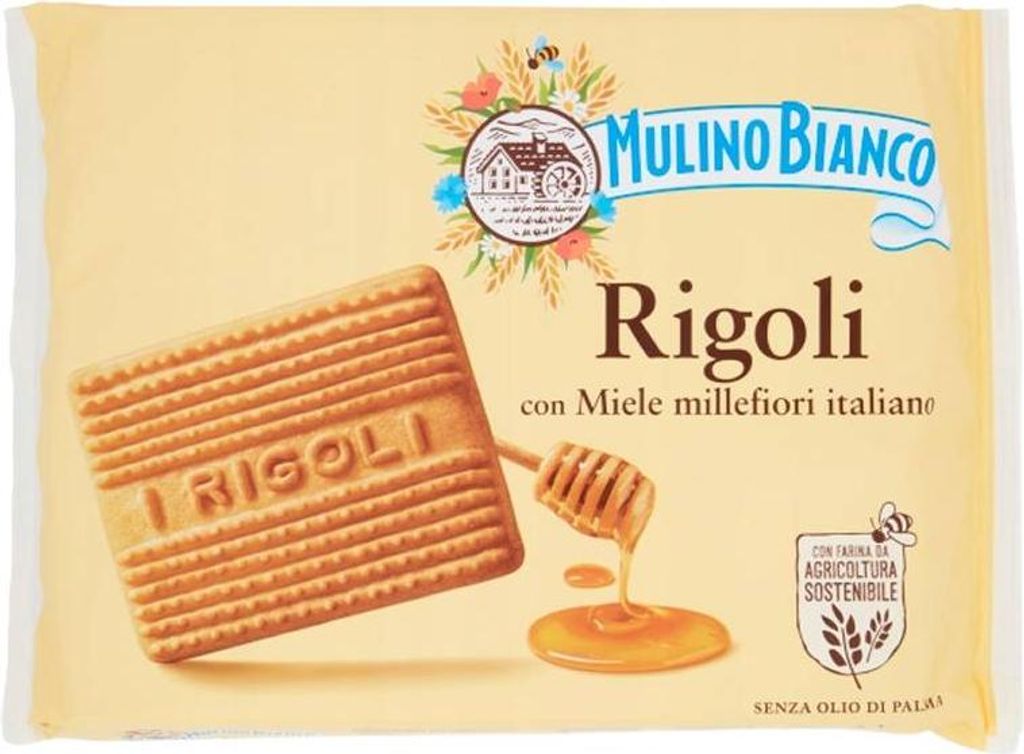 Mulino Bianco Rigoli 800 g italské křehké sušenky s medem, Obrázek produktu 