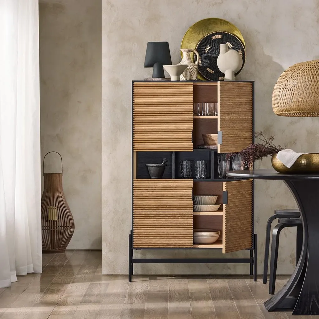 Optimiser votre Espace : Buffet Bas SoBuy 4 Portes pour Rangement Net - 2