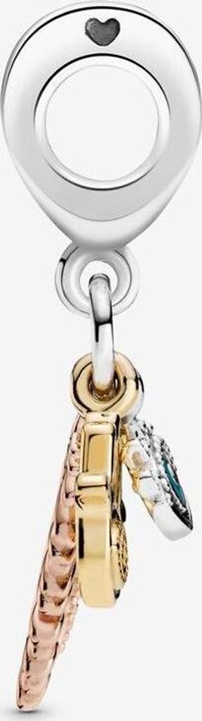 thumbnail image 2 of Authentic Pandora Hamsa Charm – All-seeing Eye & Feather, Sterling Silver & Crystal (768785C01) 2 of 6