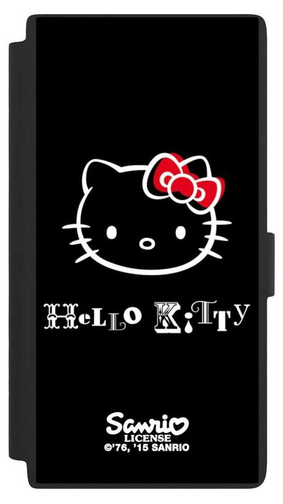 NIVOCASE Klapphülle für Samsung Galaxy S24 Ultra Handyhülle aus Kunst Leder NIVOflip schwarz Fanartikel Hello Kitty Kawaii