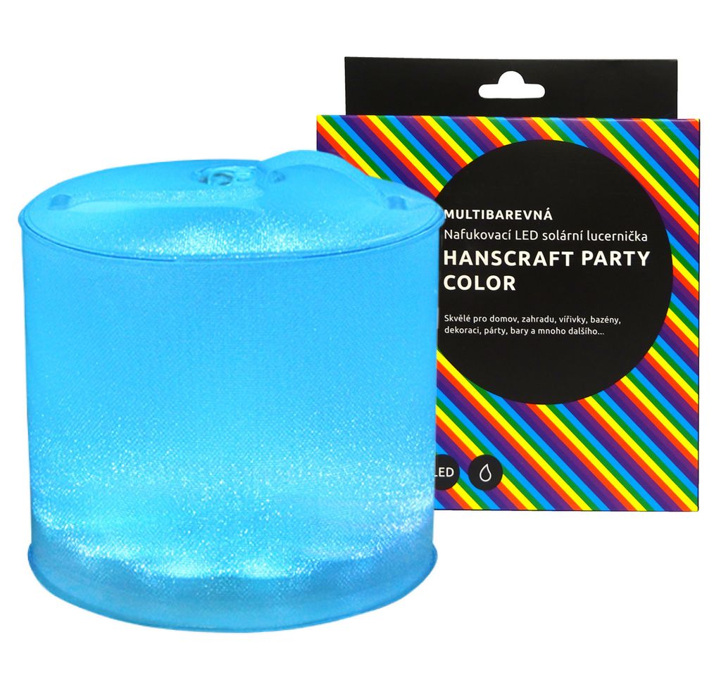 Aufblasbare LED-Solar-Laterne HANSCRAFT COLOR