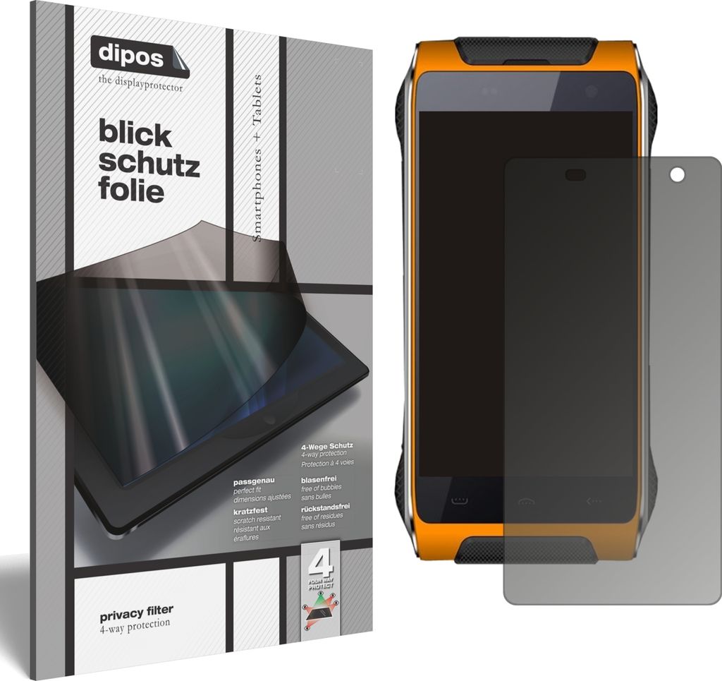Blickschutzfolie für Homtom HT20 Pro matt Schutzfolie Folie Display Schutz dipos