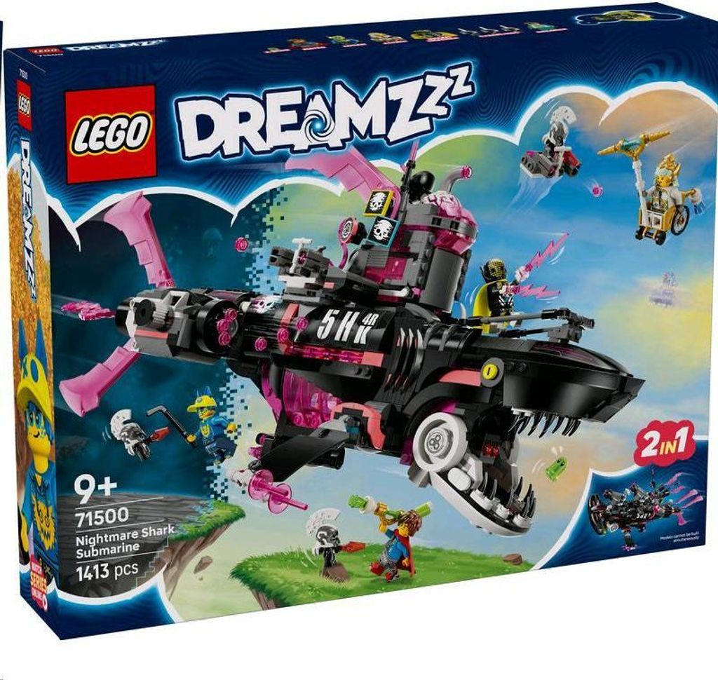 LEGO® DREAMZzz™ Nightmare Shark Submarine 71500 Immagine del prodotto 