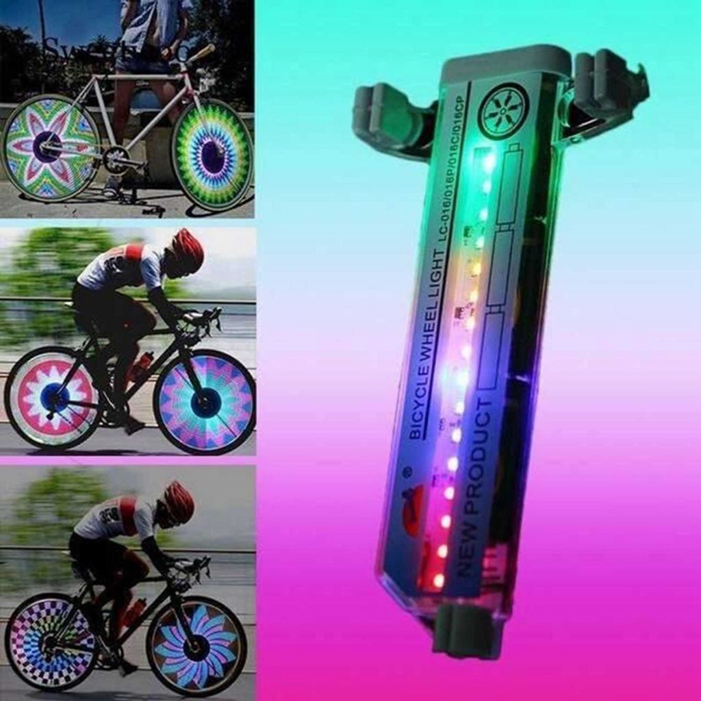LED Fahrrad Rad Speichen Licht E-Bike Reflektor Lampe Beleuchtung Wasserdicht
