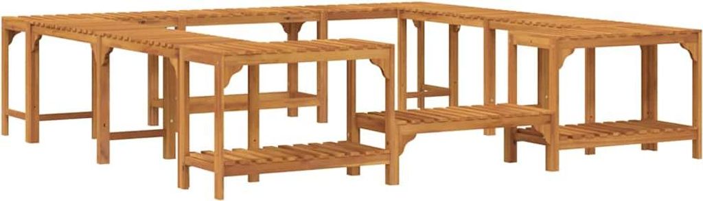 Hot Tub Omgeving Bruin 230 x 230 cm Massief Acaciahout Productafbeelding 